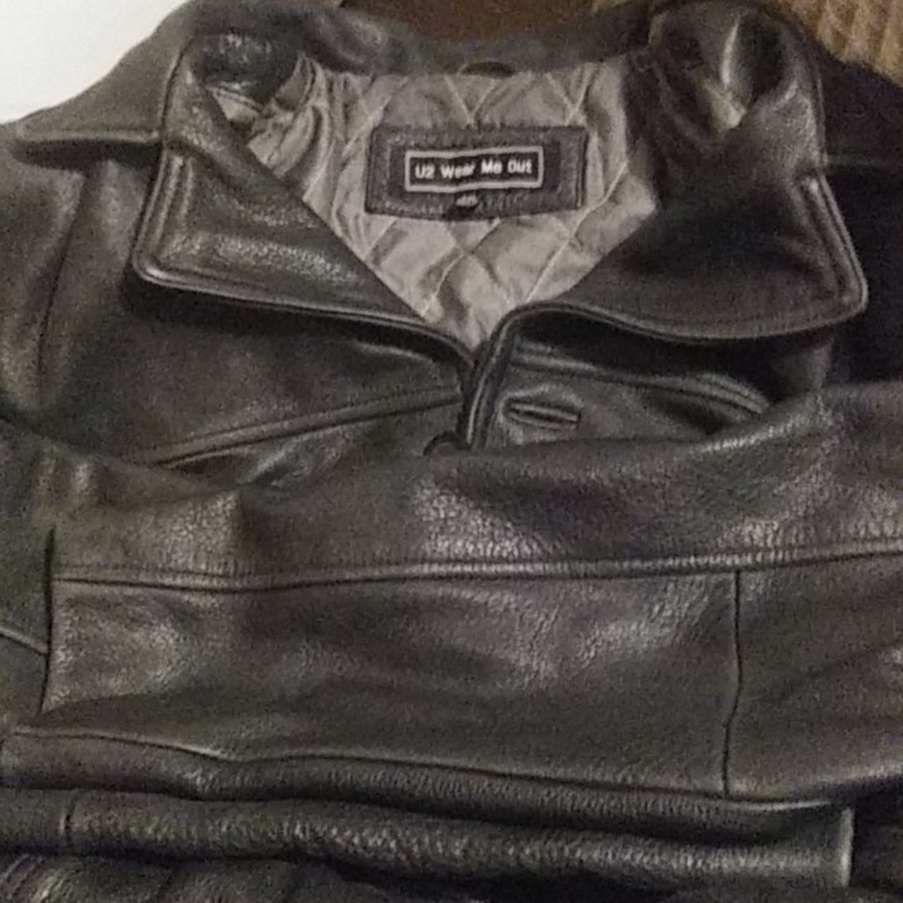 U2 wear me out leather jacket
